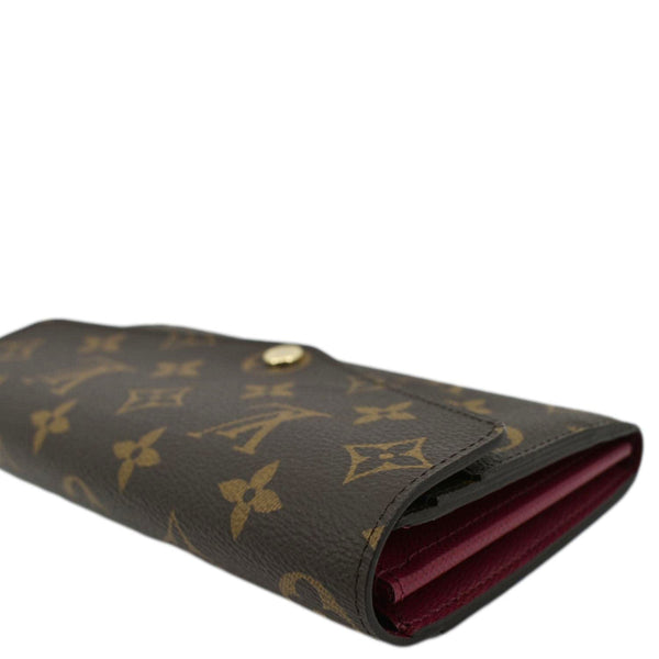 LOUIS VUITTON Sarah Monogram Canvas Wallet Brown