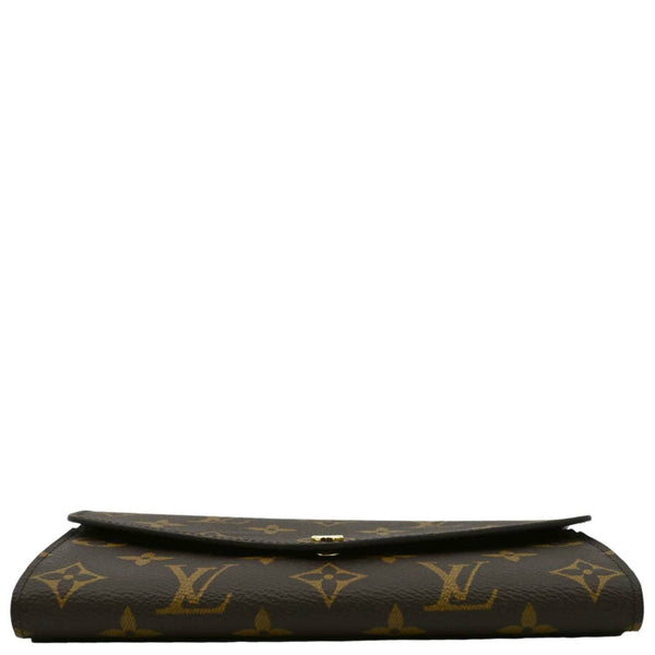 LOUIS VUITTON Sarah Monogram Canvas Wallet Brown