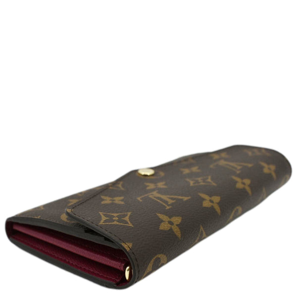 LOUIS VUITTON Sarah Monogram Canvas Wallet Brown