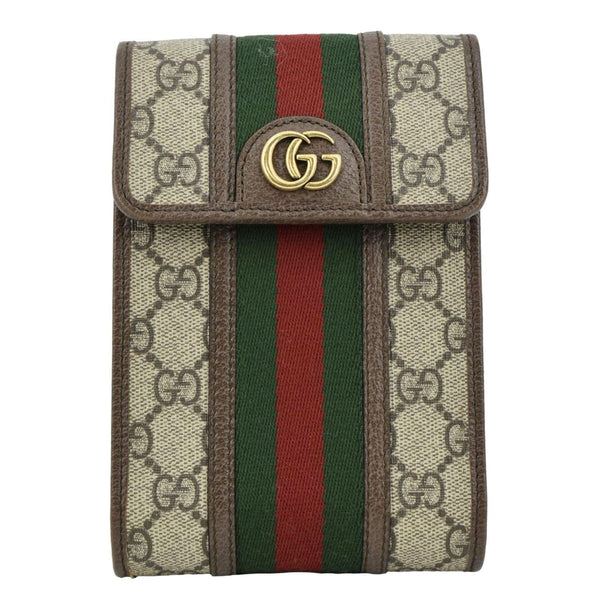 GUCCI Mini Ophidia New Acero GG Supreme Monogram Web Crossbody Bag Beige 625757