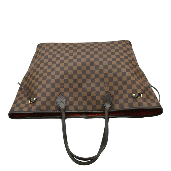 LOUIS VUITTON Neverfull GM Damier Ebene Tote Shoulder Bag Brown