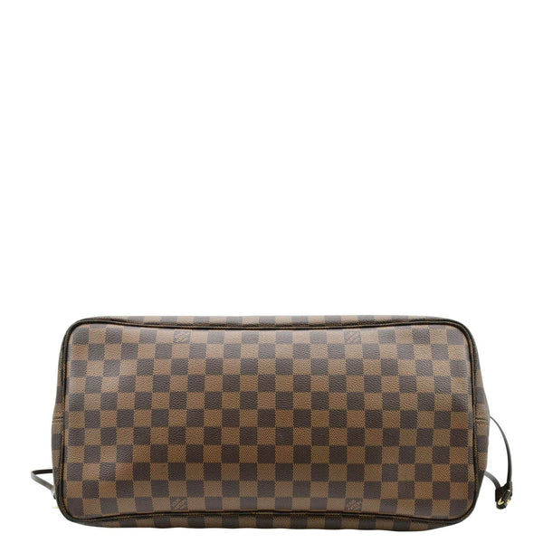 LOUIS VUITTON Neverfull GM Damier Ebene Tote Shoulder Bag Brown