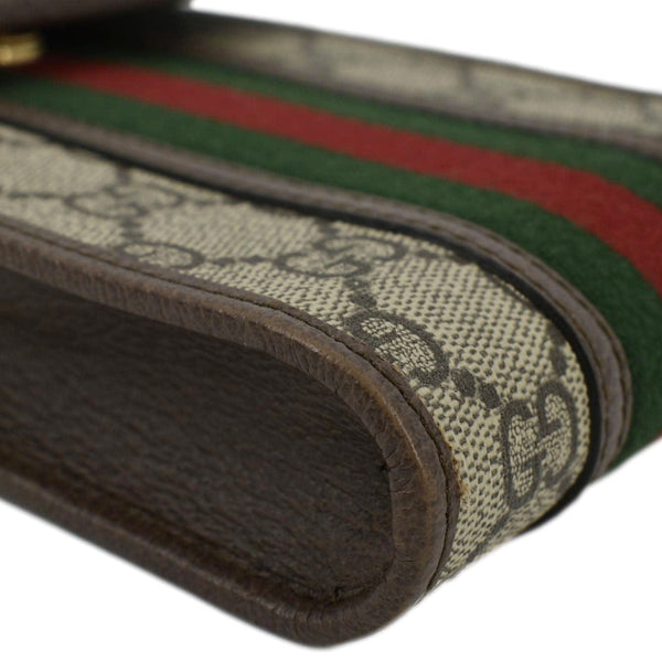 GUCCI Mini Ophidia New Acero GG Supreme Monogram Web Crossbody Bag Beige 625757