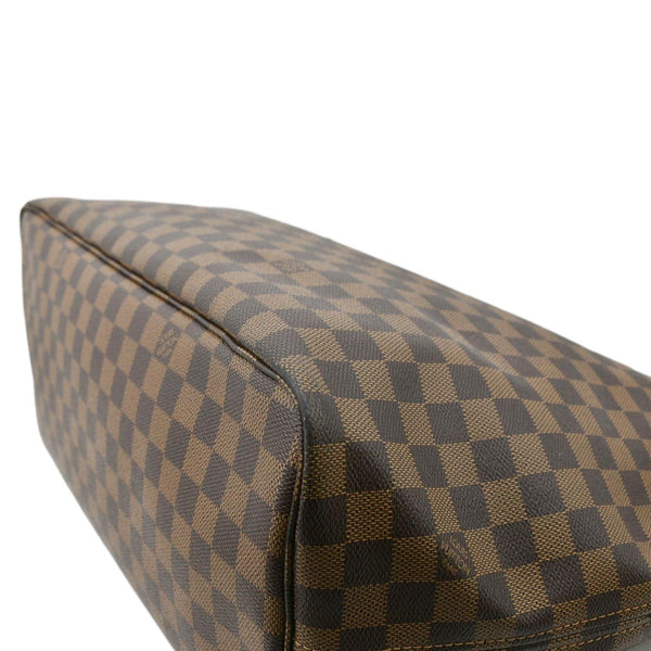 LOUIS VUITTON Neverfull GM Damier Ebene Tote Shoulder Bag Brown