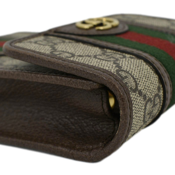 GUCCI Mini Ophidia New Acero GG Supreme Monogram Web Crossbody Bag Beige 625757