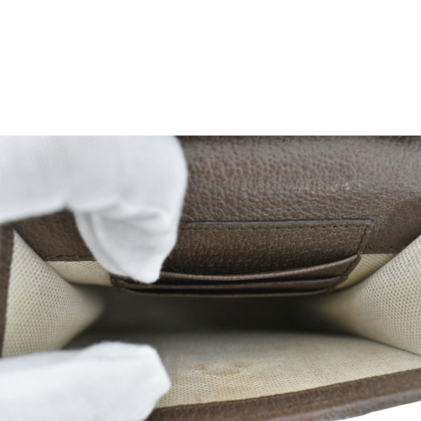 GUCCI Mini Ophidia New Acero GG Supreme Monogram Web Crossbody Bag Beige 625757