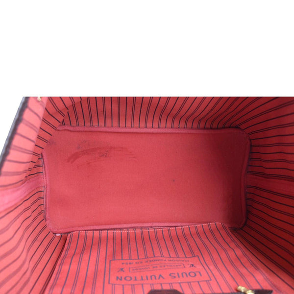 LOUIS VUITTON Neverfull GM Damier Ebene Tote Shoulder Bag Brown