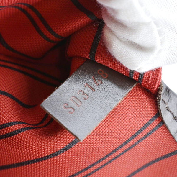 LOUIS VUITTON Neverfull GM Damier Ebene Tote Shoulder Bag Brown