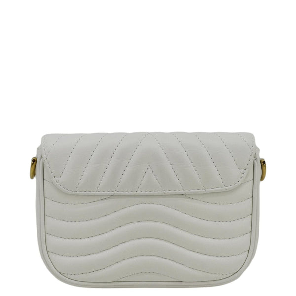 LOUIS VUITTON New Wave Multi Pochette Leather Chain Shoulder Bag White