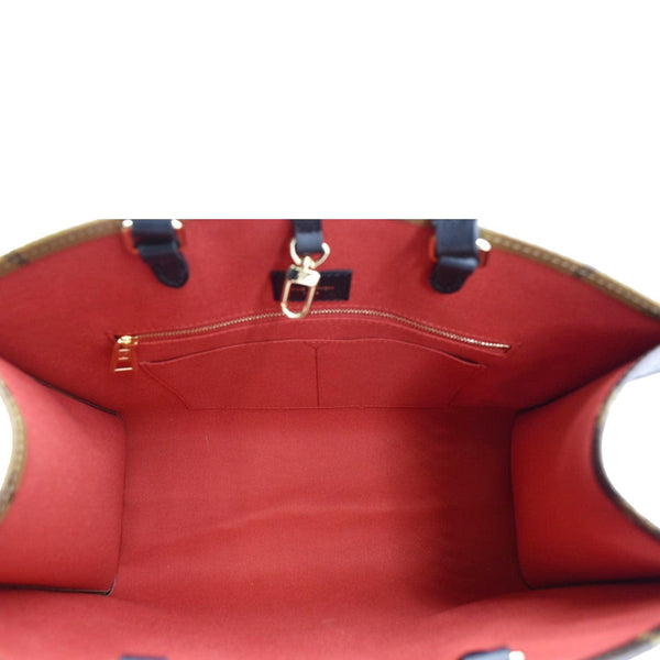 LOUIS VUITTON Onthego MM Giant Monogram Canvas Tote Shoulder Bag Brown