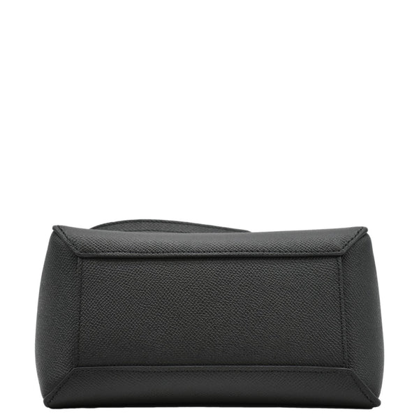 CELINE Nano Belt Grained Leather Shoulder Bag Black