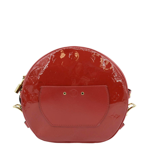 LOUIS VUITTON Boite Chapeau Mini Monogram Vernis Shoulder Bag Red