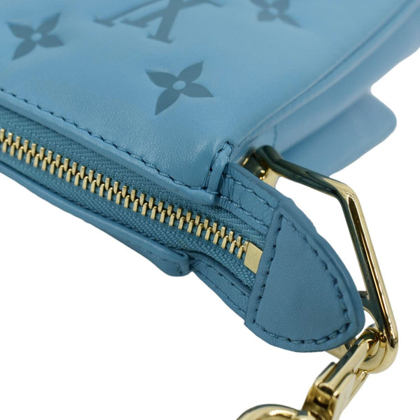 LOUIS VUITTON Coussin PM Monogram Embossed Shoulder Bag Bleuet