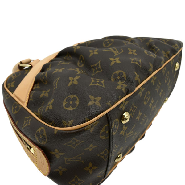 LOUIS VUITTON Mizi Vienna Monogram Canvas Satchel Bag Brown
