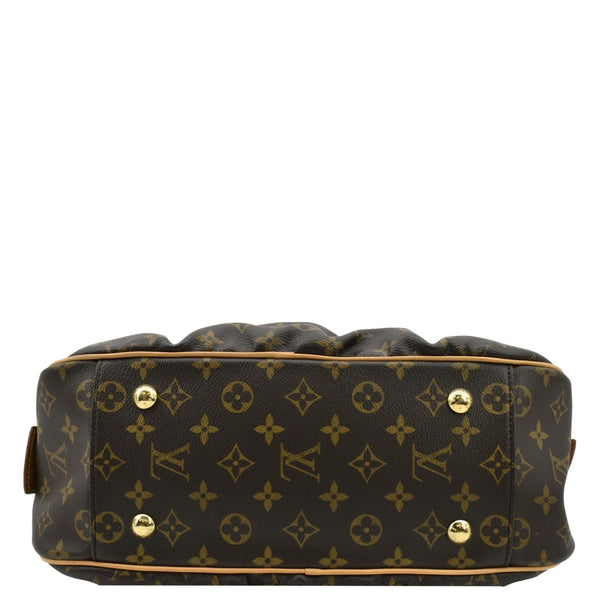 LOUIS VUITTON Mizi Vienna Monogram Canvas Satchel Bag Brown