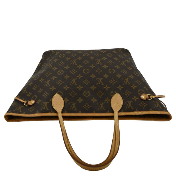 LOUIS VUITTON Neverfull MM Monogram Canvas Tote Bag Brown