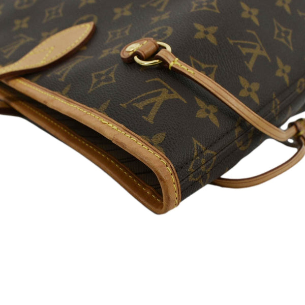 LOUIS VUITTON Neverfull MM Monogram Canvas Tote Bag Brown