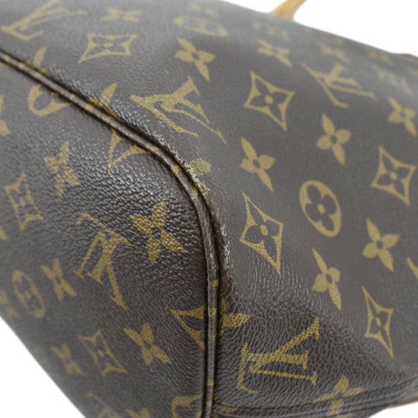LOUIS VUITTON Neverfull MM Monogram Canvas Tote Bag Brown