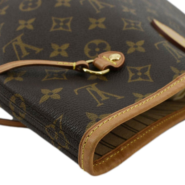 LOUIS VUITTON Neverfull MM Monogram Canvas Tote Bag Brown