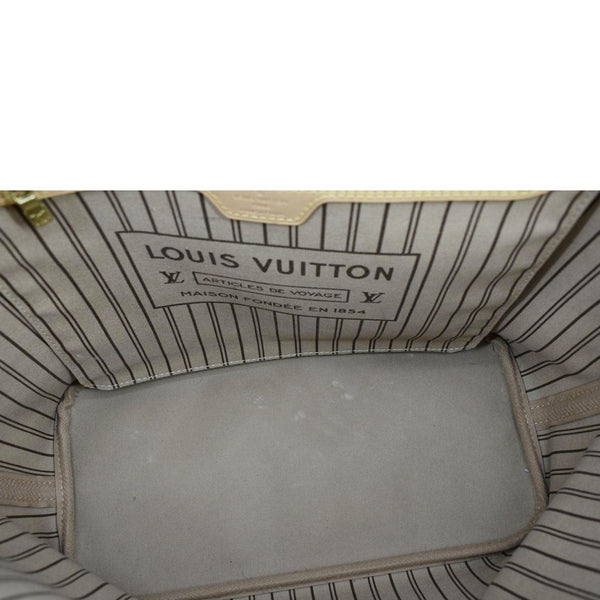 LOUIS VUITTON Neverfull MM Monogram Canvas Tote Bag Brown