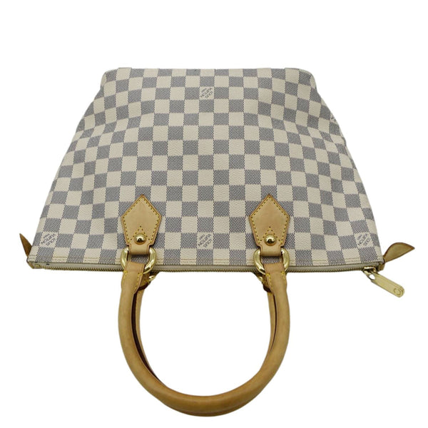 LOUIS VUITTON Saleya PM Damier Azur Tote Shoulder Bag Brown