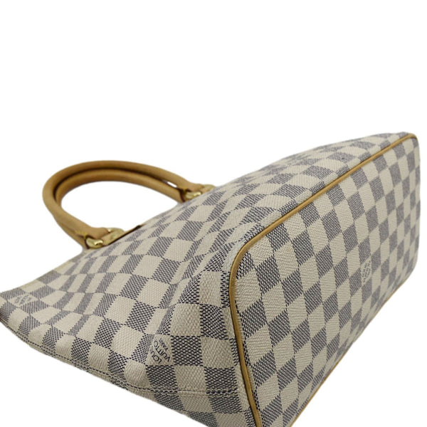 LOUIS VUITTON Saleya PM Damier Azur Tote Shoulder Bag Brown