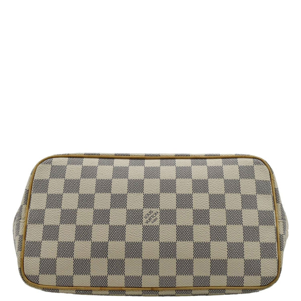 LOUIS VUITTON Saleya PM Damier Azur Tote Shoulder Bag Brown