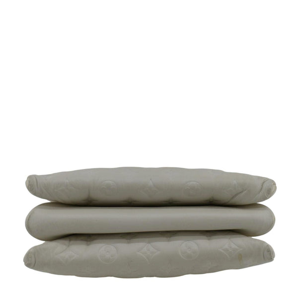 LOUIS VUITTON Coussin PM Monogram Embossed Leather Shoulder Bag Off White