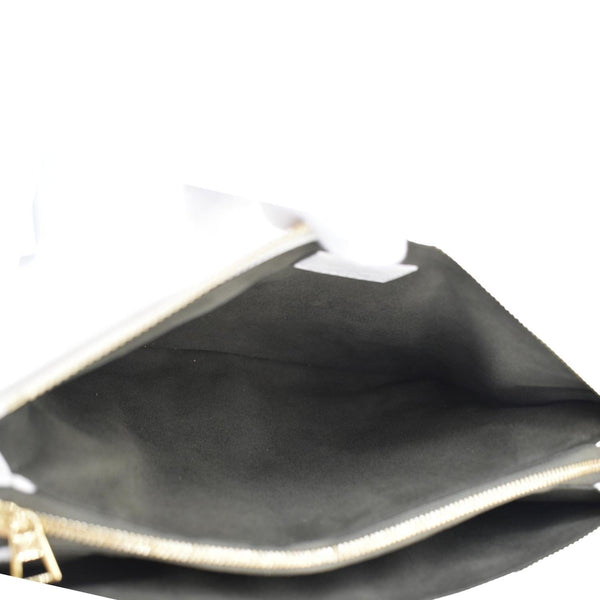 LOUIS VUITTON Coussin PM Monogram Embossed Leather Shoulder Bag Off White