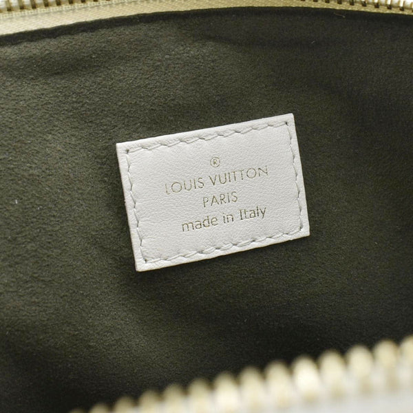 LOUIS VUITTON Coussin PM Monogram Embossed Leather Shoulder Bag Off White