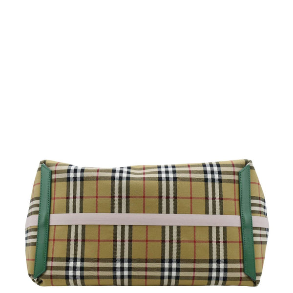 BURBERRY Giant Reversible Large Vintage Check Canvas Tote Bag Multicolor