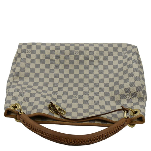 LOUIS VUITTON Artsy MM Damier Azur Hobo Bag White