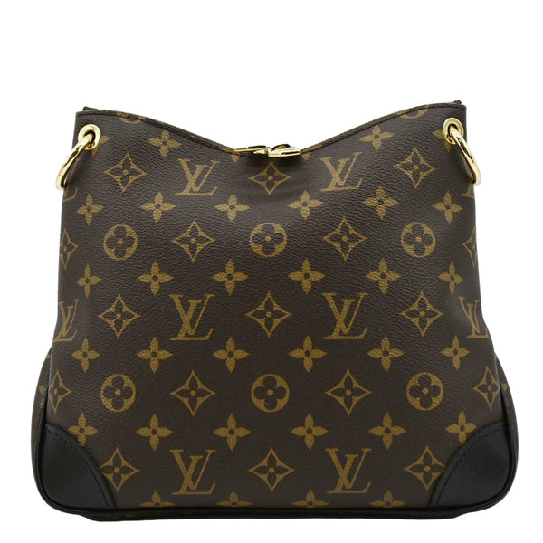 LOUIS VUITTON Odeon NM PM Monogram Canvas Shoulder Bag Black/Brown