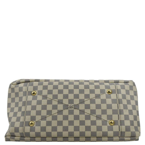 LOUIS VUITTON Artsy MM Damier Azur Hobo Bag White