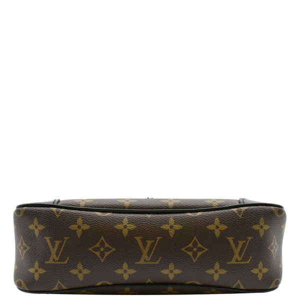LOUIS VUITTON Odeon NM PM Monogram Canvas Shoulder Bag Black/Brown
