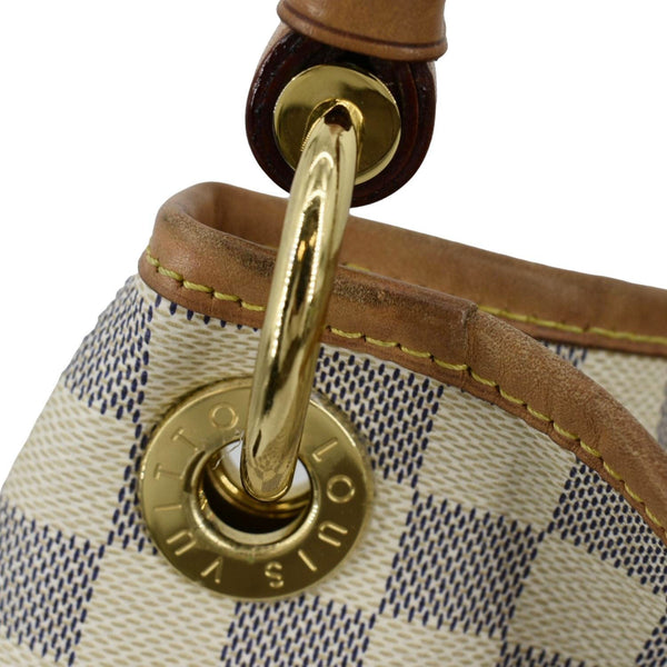 LOUIS VUITTON Artsy MM Damier Azur Hobo Bag White