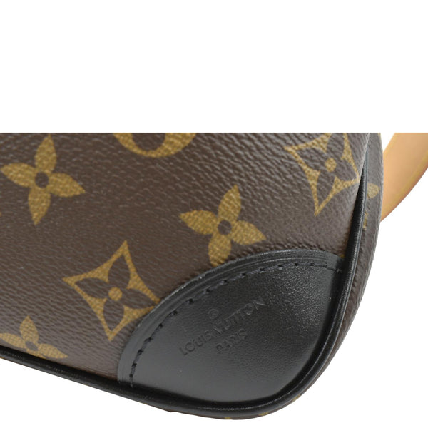 LOUIS VUITTON Odeon NM PM Monogram Canvas Shoulder Bag Black/Brown