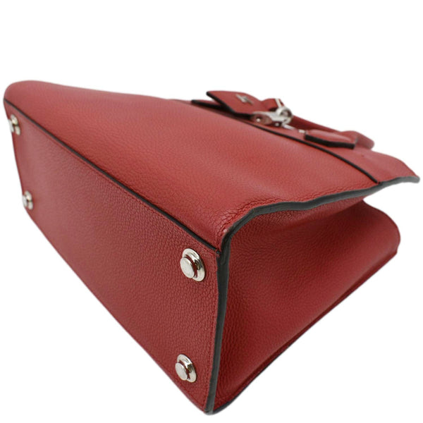 LOUIS VUITTON City Steamer PM Leather Tote Bag Red