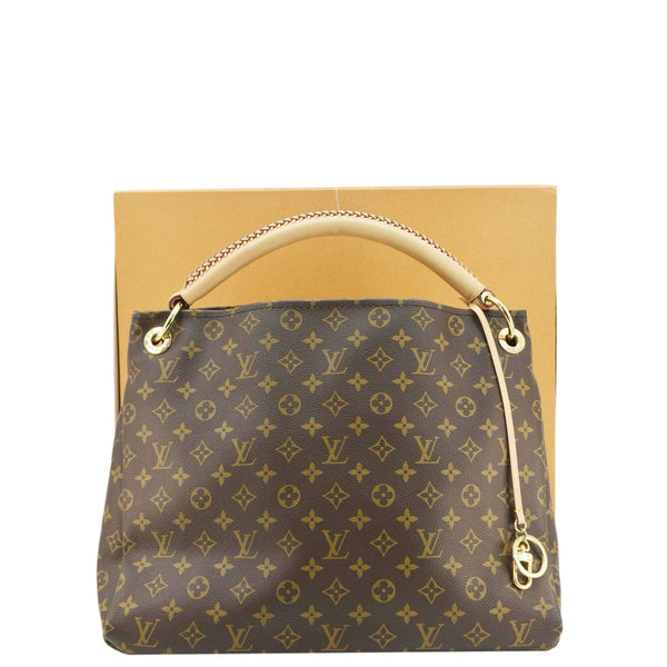 LOUIS VUITTON Artsy MM Monogram Canvas Hobo Bag Brown