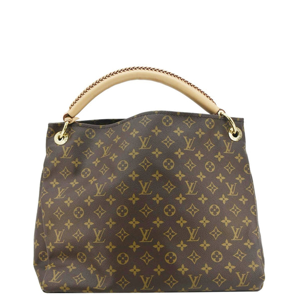LOUIS VUITTON Artsy MM Monogram Canvas Hobo Bag Brown