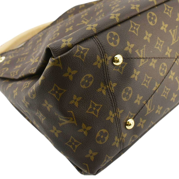 LOUIS VUITTON Artsy MM Monogram Canvas Hobo Bag Brown