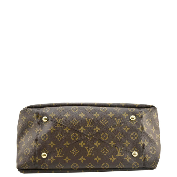 LOUIS VUITTON Artsy MM Monogram Canvas Hobo Bag Brown