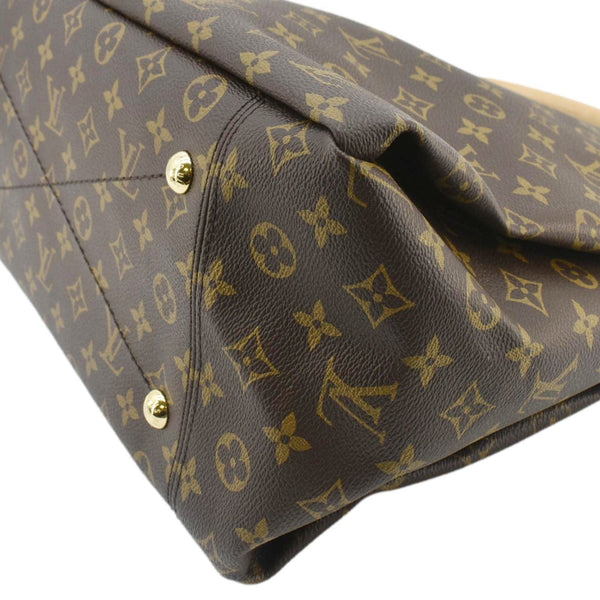 LOUIS VUITTON Artsy MM Monogram Canvas Hobo Bag Brown