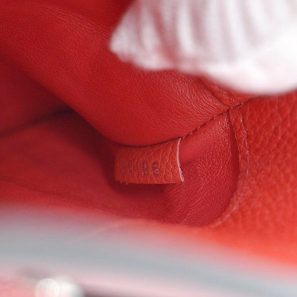 LOUIS VUITTON City Steamer PM Leather Tote Bag Red