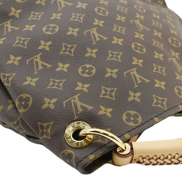 LOUIS VUITTON Artsy MM Monogram Canvas Hobo Bag Brown