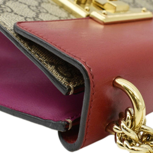 GUCCI Padlock Small GG Supreme Canvas Shoulder Bag Multicolor 409487