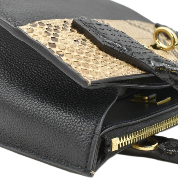 LOUIS VUITTON City Steamer Python Leather Tote Bag Gold