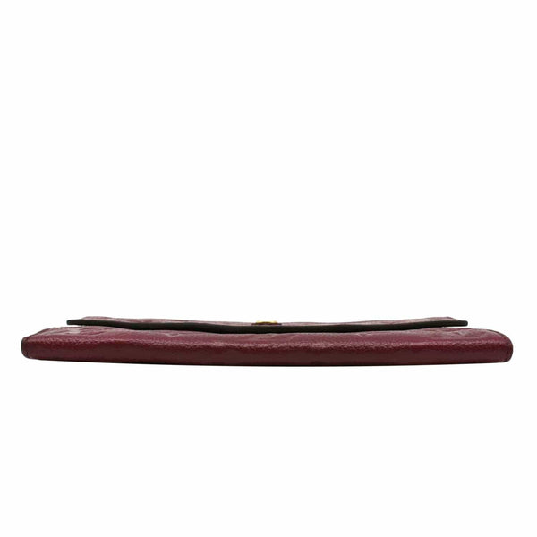 LOUIS VUITTON Sarah Monogram Empreinte Leather Wallet Aurore