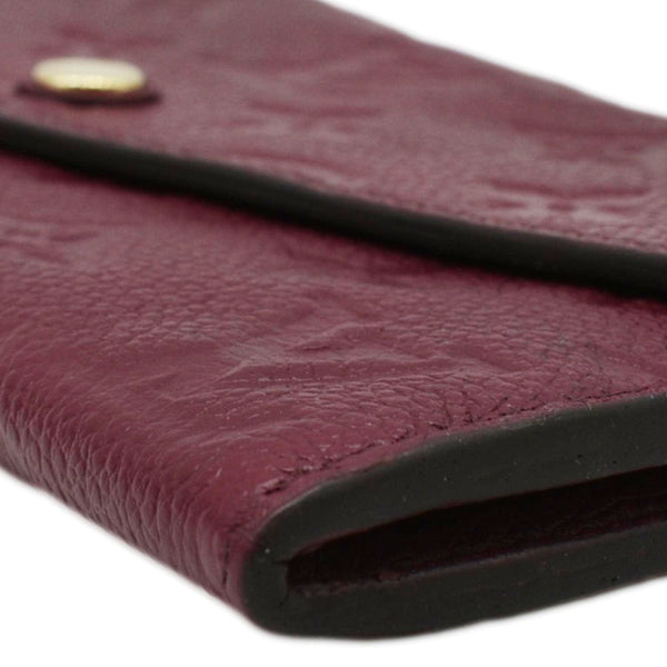 LOUIS VUITTON Sarah Monogram Empreinte Leather Wallet Aurore