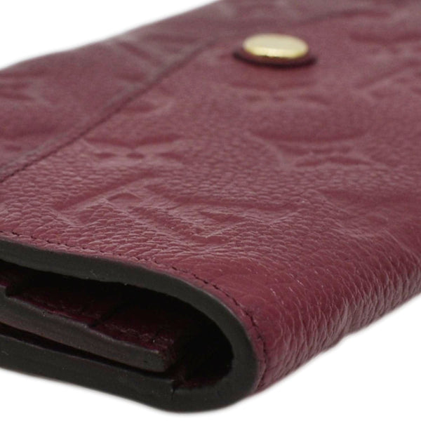 LOUIS VUITTON Sarah Monogram Empreinte Leather Wallet Aurore